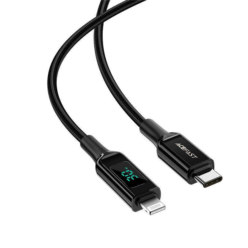 Acefast cable MFI USB Type C - Lightning 1.2m, 30W, 3A black (C6-01 Black)_1