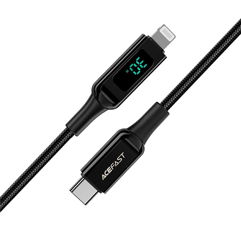 Acefast cable MFI USB Type C - Lightning 1.2m, 30W, 3A black (C6-01 Black)_2