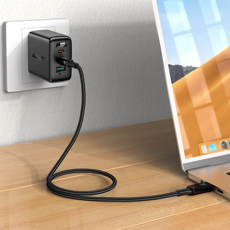 Acefast cable MFI USB Type C - Lightning 1.2m, 30W, 3A black (C6-01 Black)_3