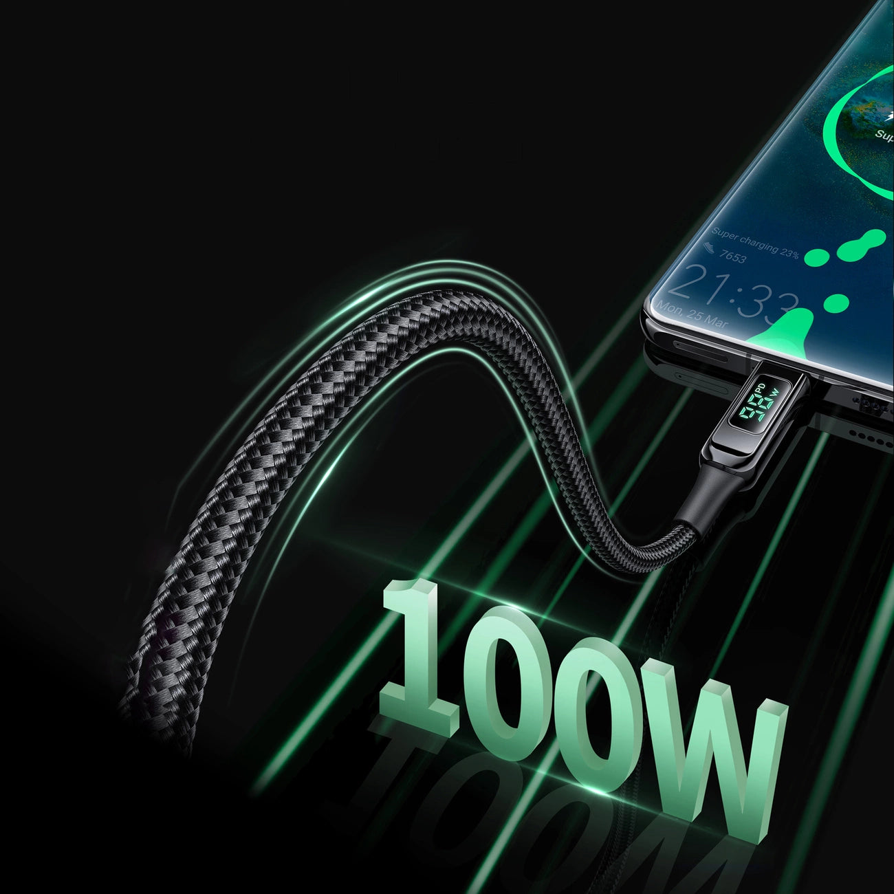Acefast C6-03 Black USB-C - USB-C PD QC cable 100W 5A 480Mb/s 2m - black_7