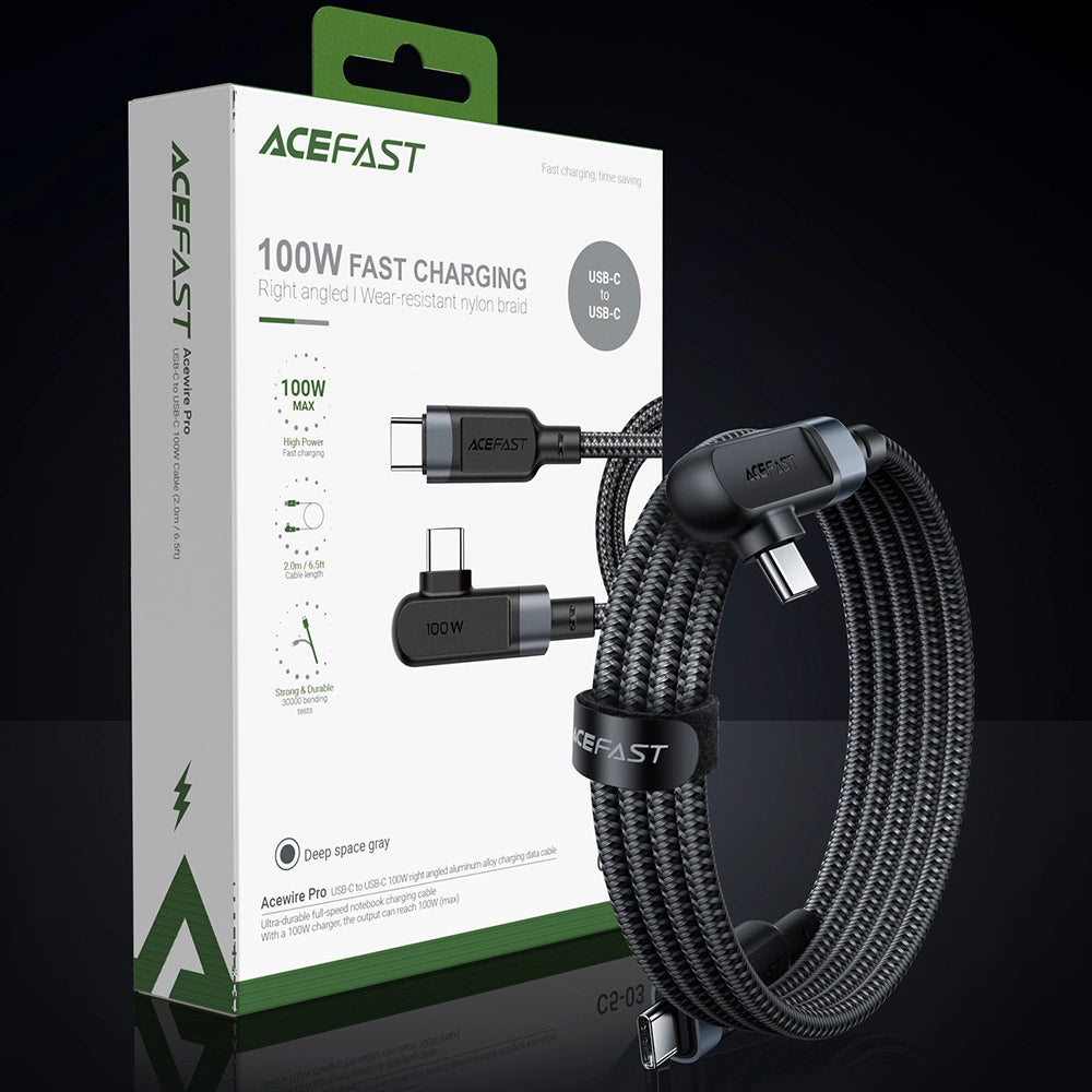Acefast C5-03 Black USB-C - USB-C PD QC cable 100W 5A 480Mb/s 2m - black_8