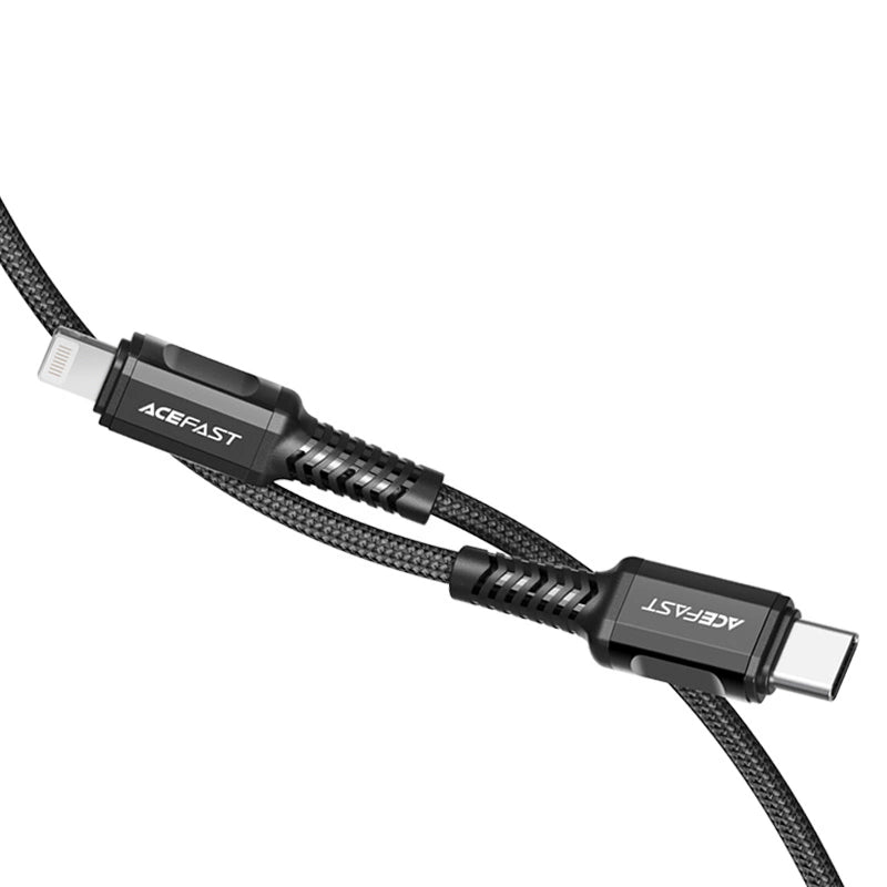 Acefast C1-01 Lightning - USB-C MFi PD cable 30W 3A 480Mb/s 1.2m - black_2