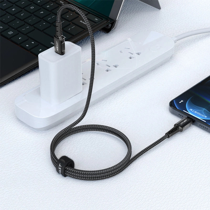 Acefast C1-01 Lightning - USB-C MFi PD cable 30W 3A 480Mb/s 1.2m - black_3
