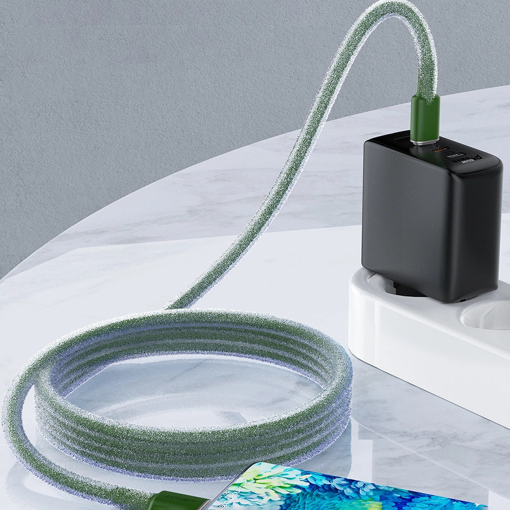 Acefast C2-03-CC USB-C - USB-C PD QC cable 60W 3A 480Mb/s 1.2m - green_8