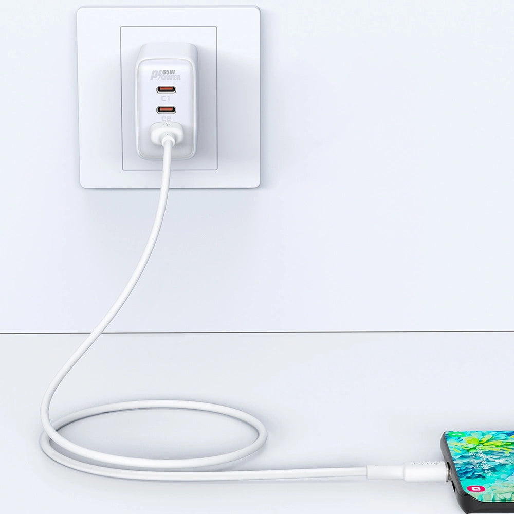 Acefast USB cable - USB Type C 1.2m, 3A white (C2-04 white)_9