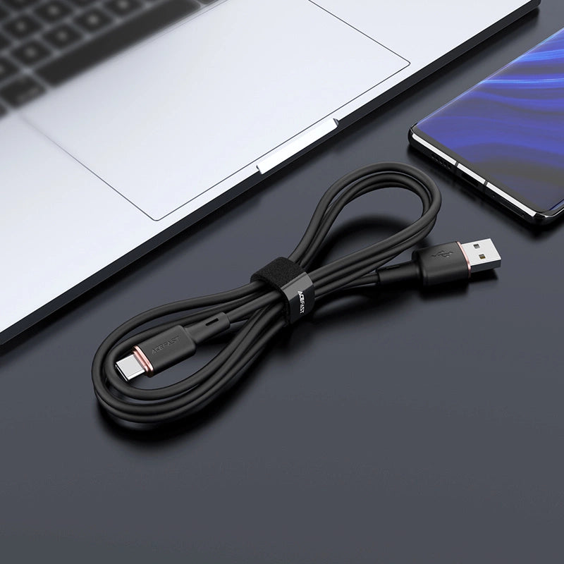 Acefast USB cable - USB Type C 1.2m, 3A white (C2-04 white)_3