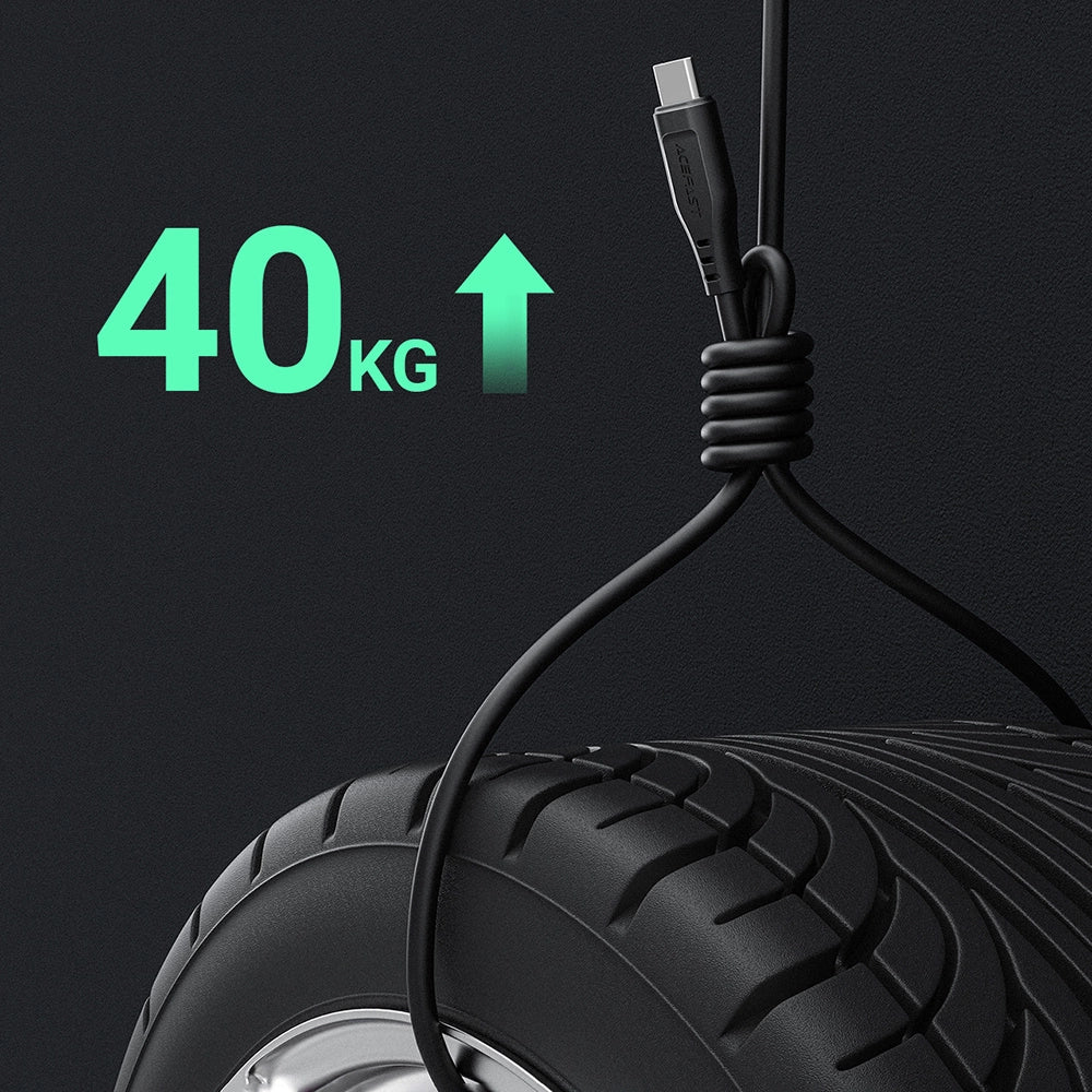 Acefast USB cable - USB Type C 1.2m, 3A black (C3-04 black)_9