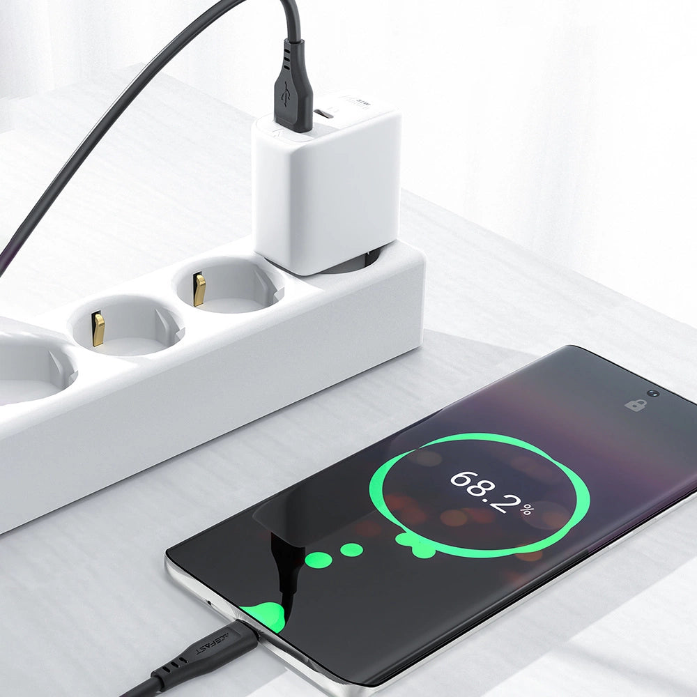 Acefast USB cable - USB Type C 1.2m, 3A black (C3-04 black)_10