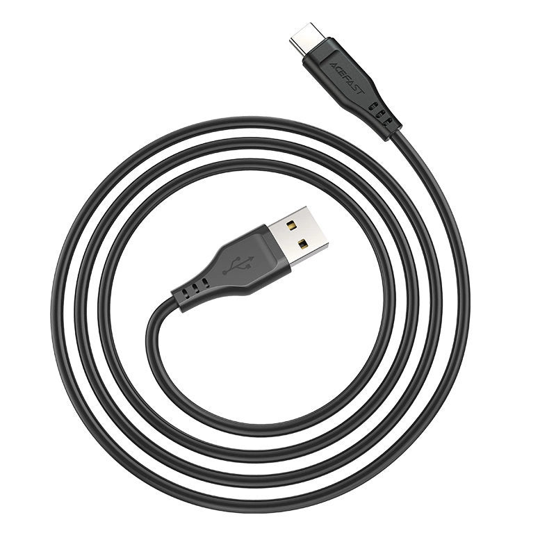 Acefast USB cable - USB Type C 1.2m, 3A black (C3-04 black)_1