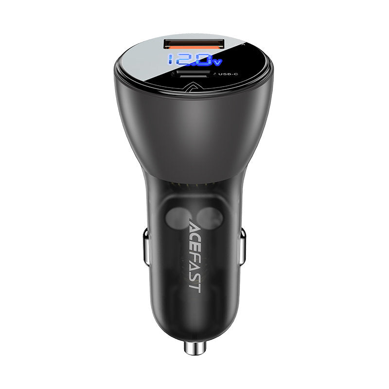 Acefast Car Charger 63W USB Type C / USB, PD3.0, PPS, QC3.0, AFC, FCP, SFCP black (B6 black)_1