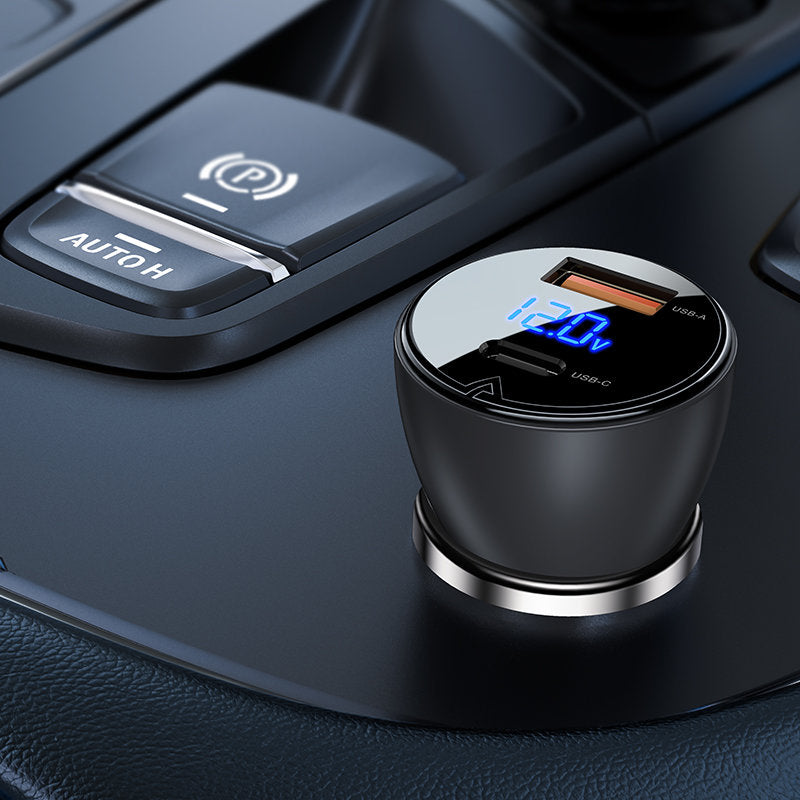 Acefast Car Charger 63W USB Type C / USB, PD3.0, PPS, QC3.0, AFC, FCP, SFCP black (B6 black)_3