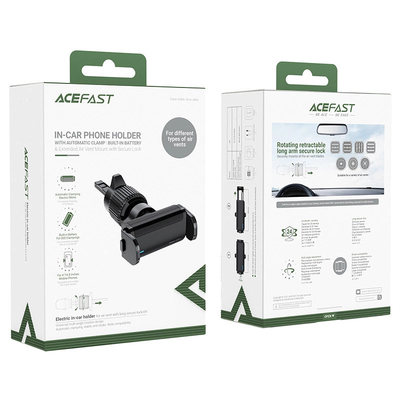 Acefast car automatic phone holder on the ventilation grille black (D9 black)_4