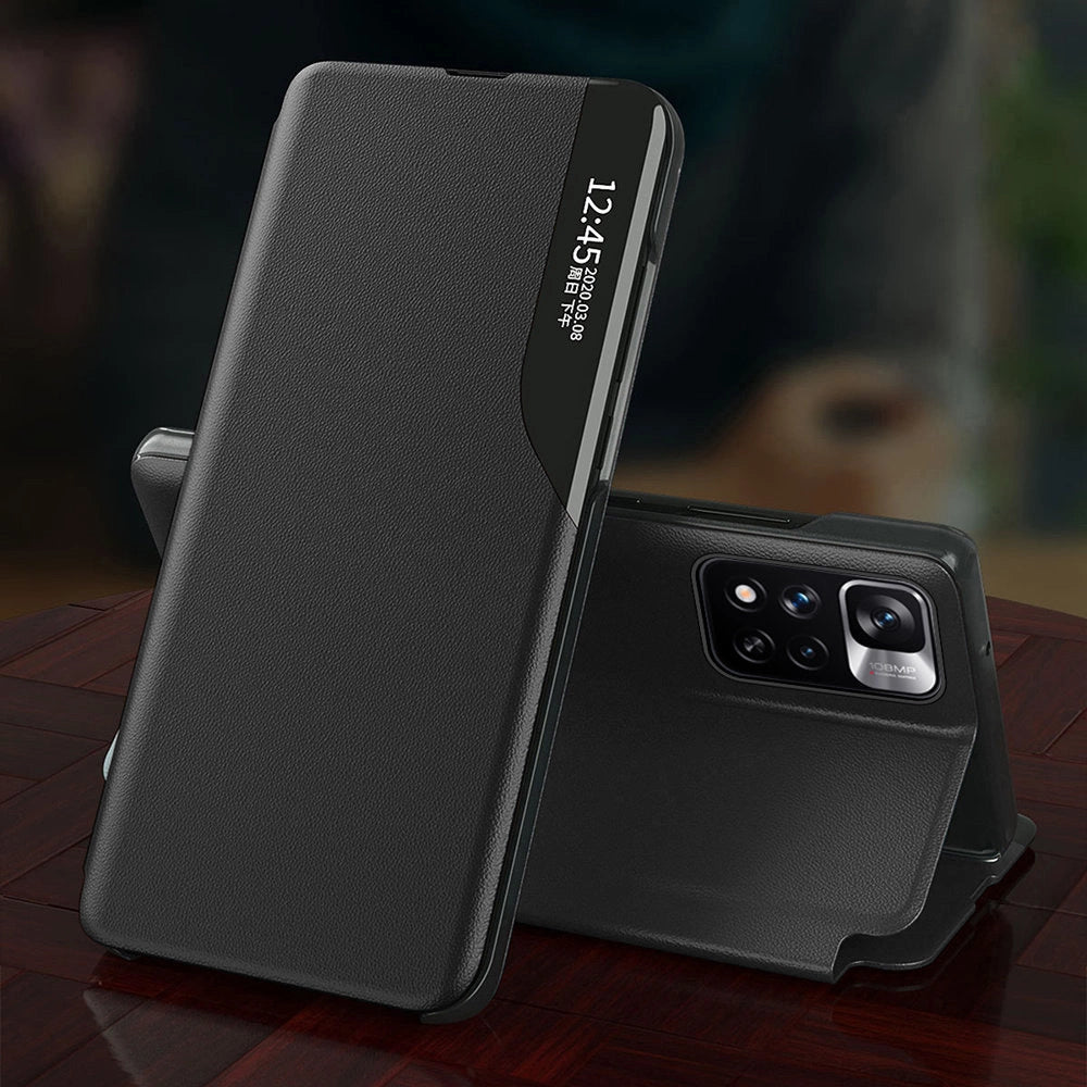 Eco Leather View Case elegant case with flip cover and stand function Xiaomi Redmi Note 11 Pro+ 5G (China) / 11 Pro 5G (China) / Mi11i HyperCharge / Poco X4 NFC 5G blue_9