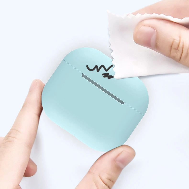 Case for AirPods Pro silicone soft cover for headphones blue (Case C)_3