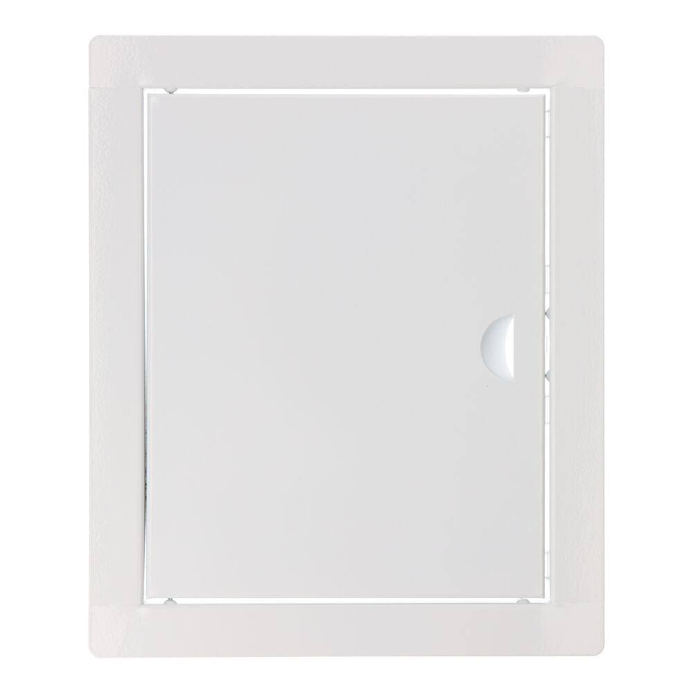 Tampa coletor retangular de encastrar aço branco 20x25cm_0