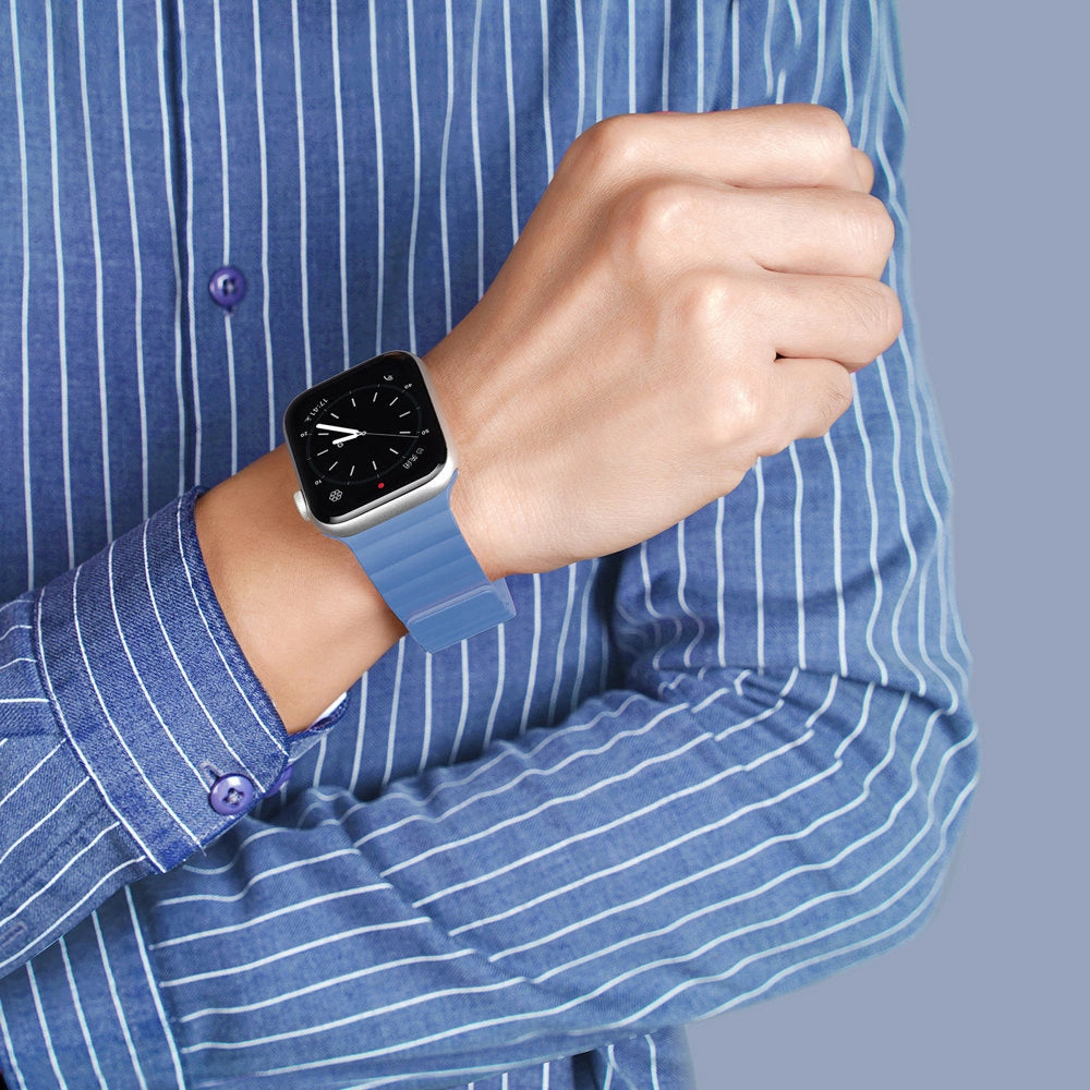 Dux Ducis Magnetic Strap Watch Strap 7/6/5/4/3/2 / SE (41/40 / 38mm) Magnetic Band Blue (Chain Version)_1
