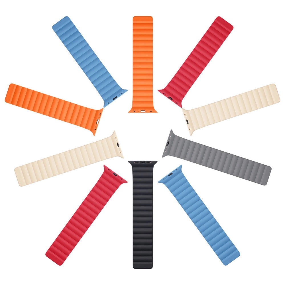 Dux Ducis Magnetic Strap Watch Strap 7/6/5/4/3/2 / SE (41/40 / 38mm) Magnetic Band Blue (Chain Version)_9