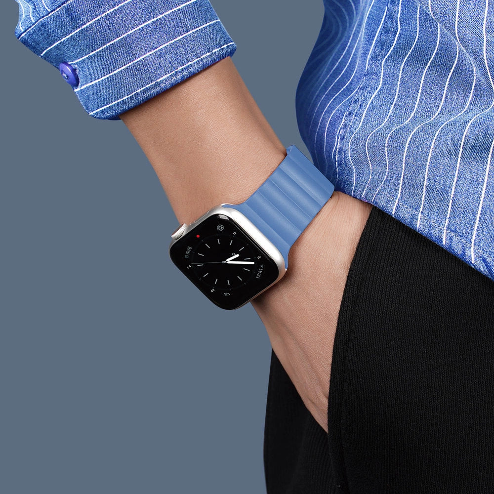 Dux Ducis Magnetic Strap Watch Strap 7/6/5/4/3/2 / SE (41/40 / 38mm) Magnetic Band Blue (Chain Version)_2