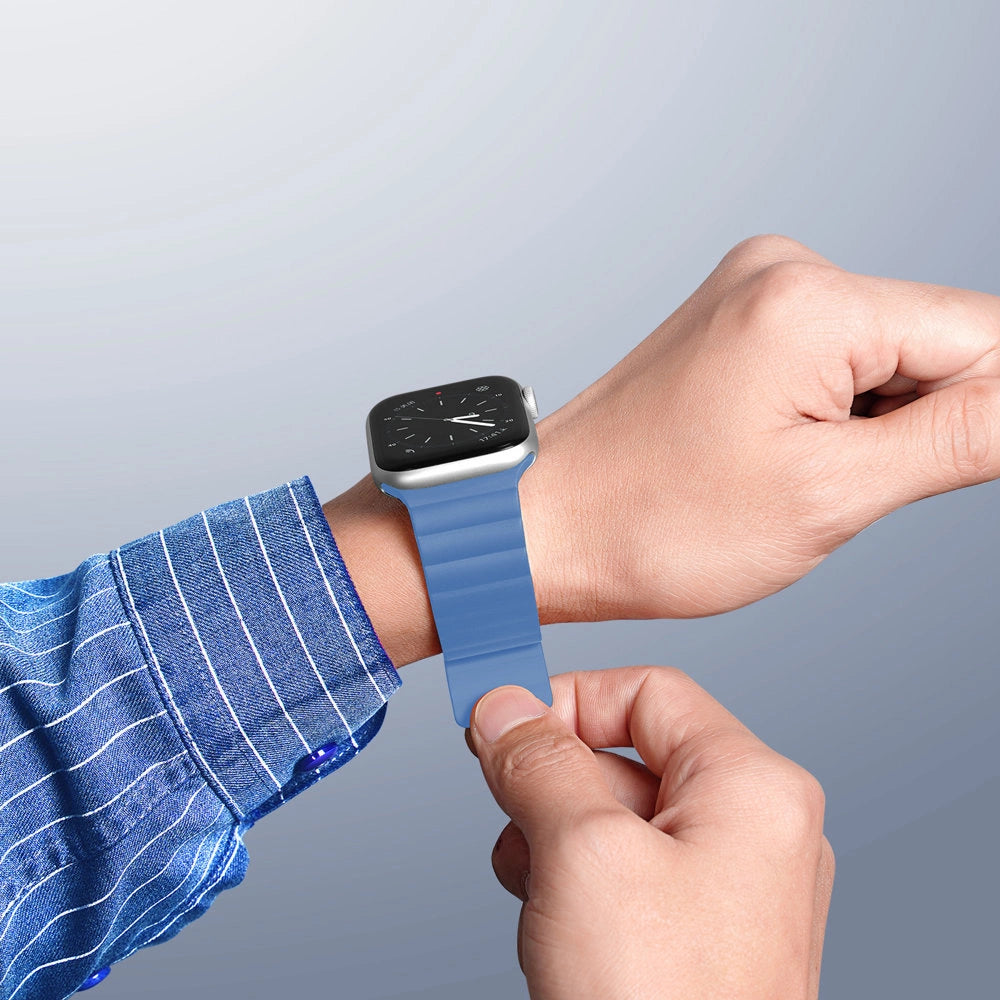 Dux Ducis Magnetic Strap Watch Strap 7/6/5/4/3/2 / SE (41/40 / 38mm) Magnetic Band Blue (Chain Version)_4