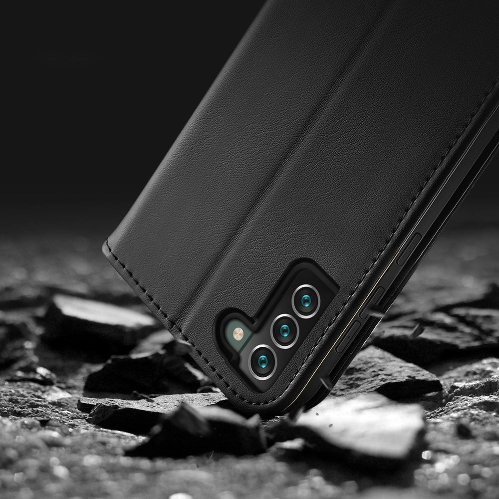Dux Ducis Hivo Leather Flip Cover Genuine Leather Wallet For Cards And Documents Samsung Galaxy S22 + (S22 Plus) Black_8