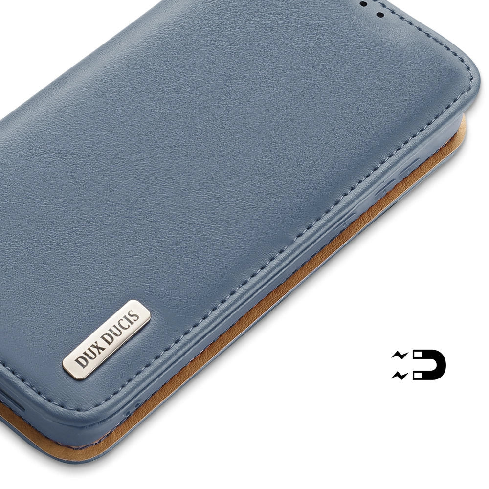 Dux Ducis Hivo Leather Flip Cover Genuine Leather Wallet For Cards And Documents Samsung Galaxy S22 + (S22 Plus) Blue_5