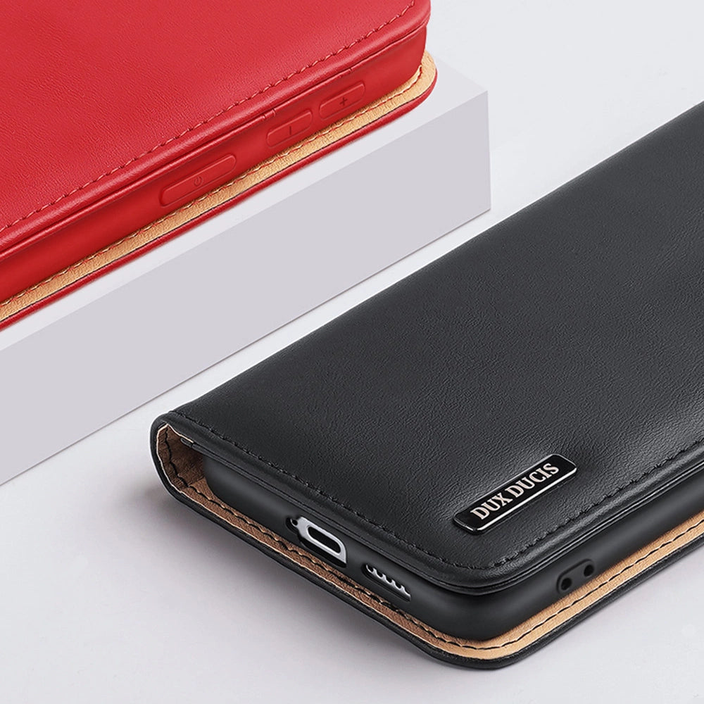 Dux Ducis Hivo Leather Flip Cover Genuine Leather Wallet For Cards And Documents Samsung Galaxy S22 + (S22 Plus) Blue_19