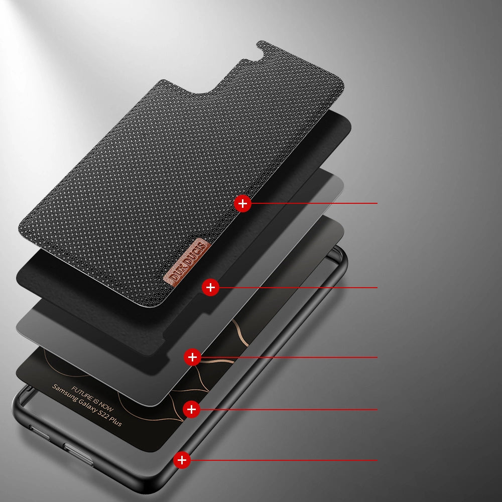 Dux Ducis Fino case cover, nylon material Samsung Galaxy S22 + (S22 Plus) black_2