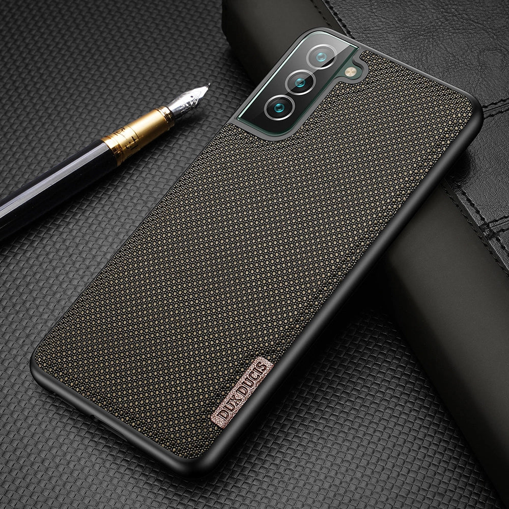 Dux Ducis Fino case is made of nylon material for Samsung Galaxy S22 + (S22 Plus) blue_18