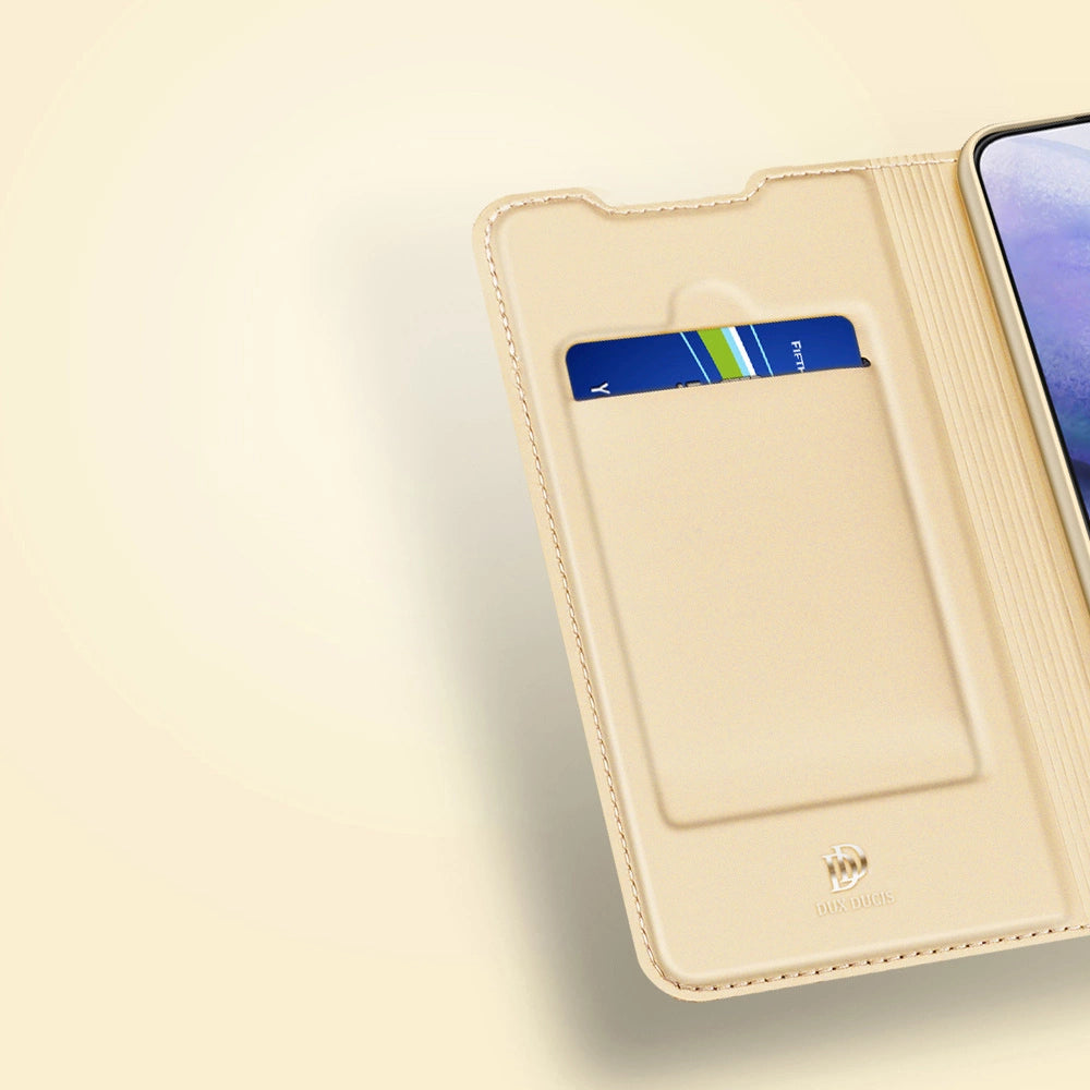 Dux Ducis Skin Pro Holster Cover Flip Cover for Samsung Galaxy S22 + (S22 Plus) gold_15