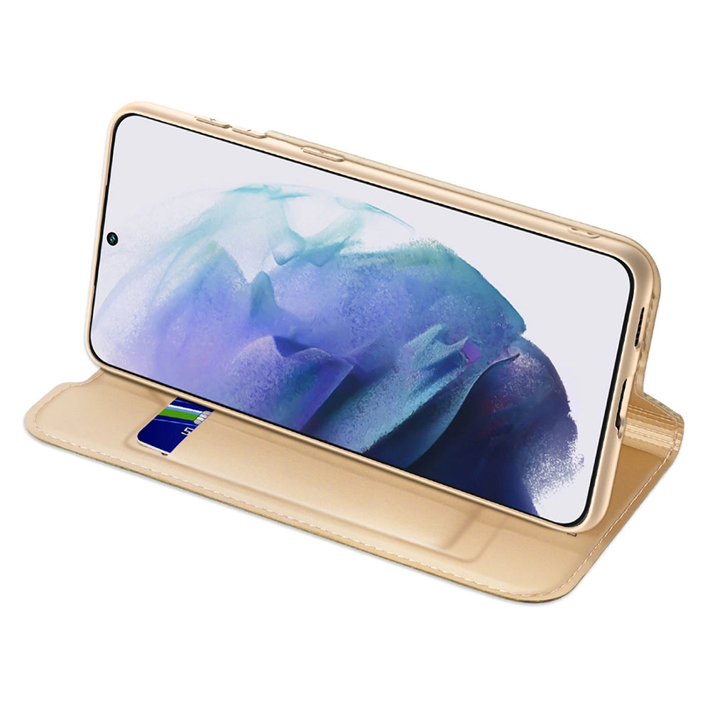 Dux Ducis Skin Pro Holster Cover Flip Cover for Samsung Galaxy S22 + (S22 Plus) gold_5