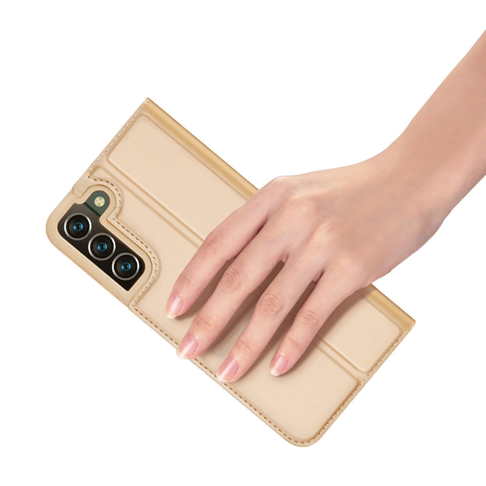 Dux Ducis Skin Pro Holster Cover Flip Cover for Samsung Galaxy S22 + (S22 Plus) gold_7