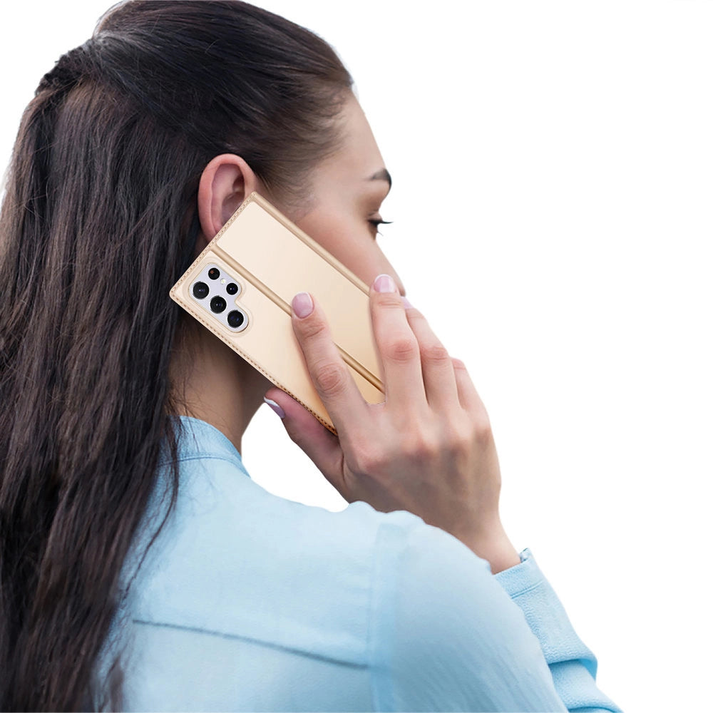Dux Ducis Skin Pro Holster Cover for Samsung Galaxy S22 Ultra gold_8