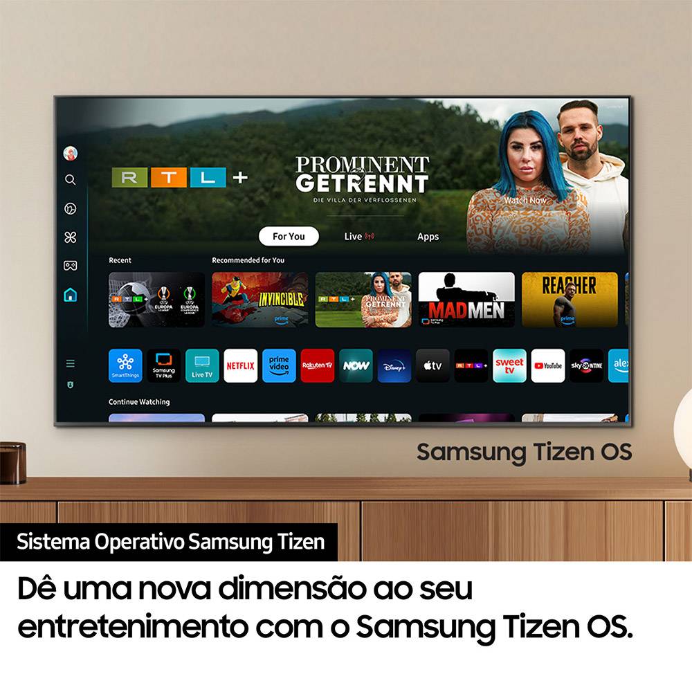 Televisão Smart TV Samsung Q60D (2024) 50"/127cm QLED 4K UHD Tizen OS