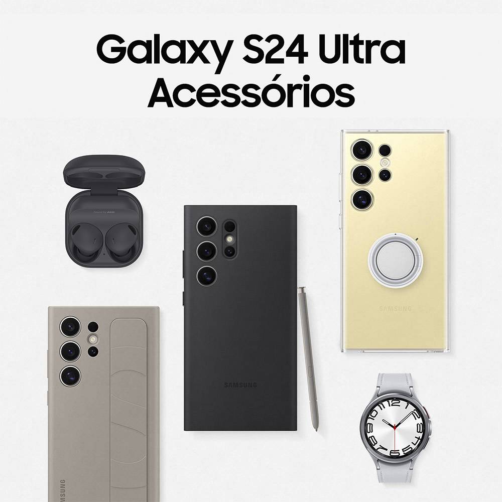 Smartphone Samsung Galaxy S24 Ultra 6.8" 12GB/256GB Dual SIM Preto Titânio