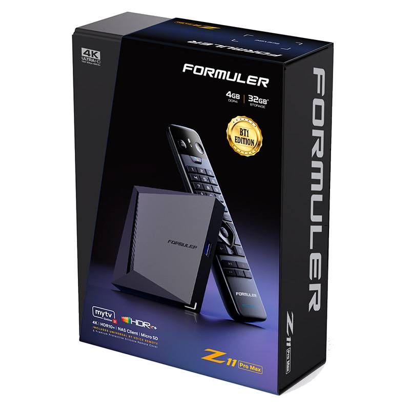 Box IPTV Android OTT Formuler Z11 Pro Max BT1 Edition 4GB/32GB 4K 2160p MYTVOnline3