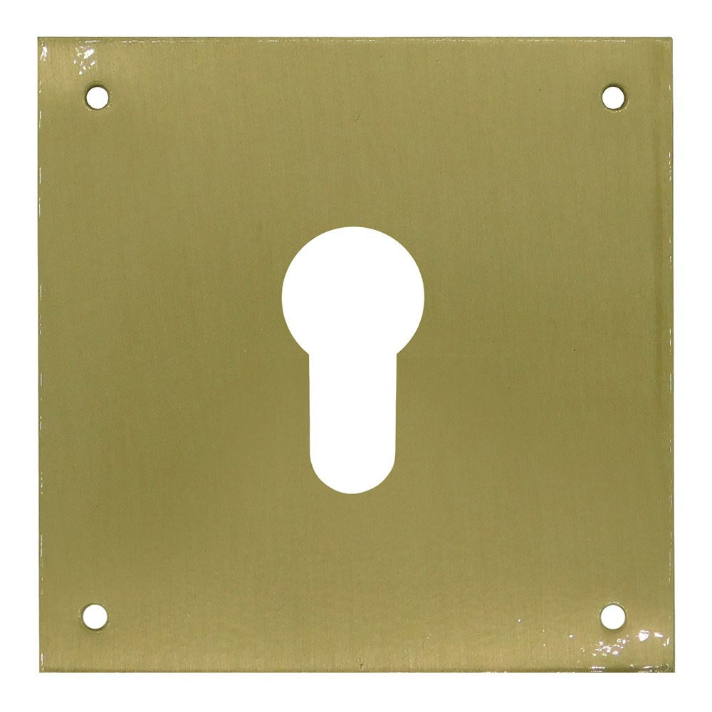 Espelho de chave, pera, modelo plp13, em latão com acabamento em latão acetinado, 80 x 80 mm_0