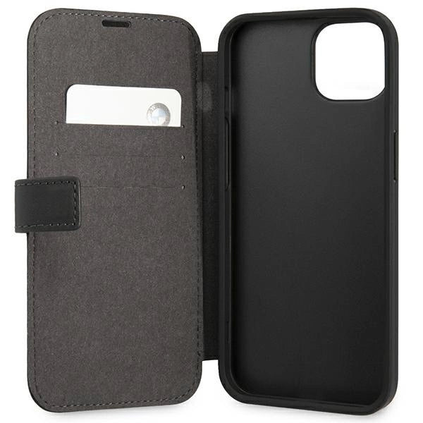 Etui BMW BMFLBKP13SSLLBK iPhone 13 mini 5,4" czarny/black book Signature_4
