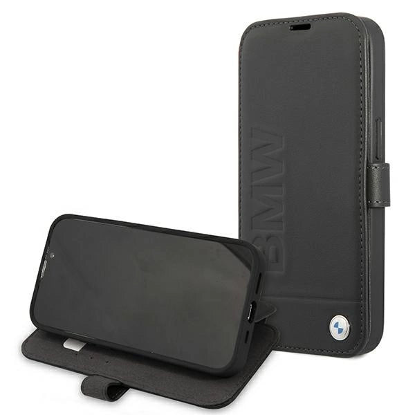 Etui BMW BMFLBKP13SSLLBK iPhone 13 mini 5,4" czarny/black book Signature_5