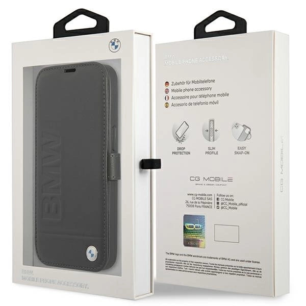 Etui BMW BMFLBKP13SSLLBK iPhone 13 mini 5,4" czarny/black book Signature_6