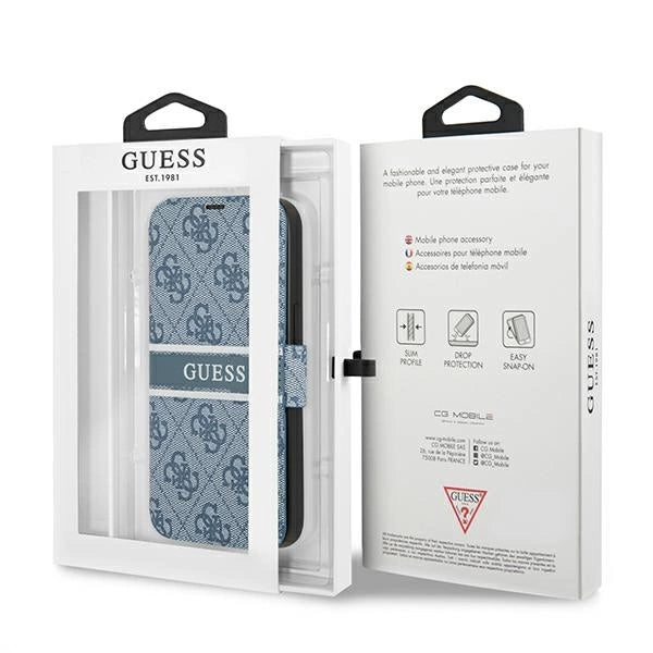Guess 4G Stripe Case for iPhone 13 Pro / 13 6.1" - Blue_6
