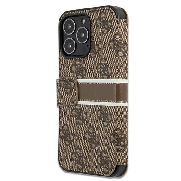 Guess GUBKP13L4GDBR iPhone 13 Pro / 13 6.1" brown/brown book 4G Stripe_3