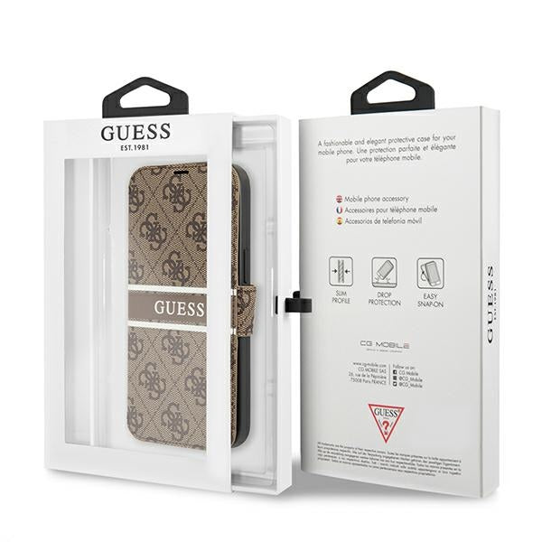 Guess GUBKP13L4GDBR iPhone 13 Pro / 13 6.1" brown/brown book 4G Stripe_6