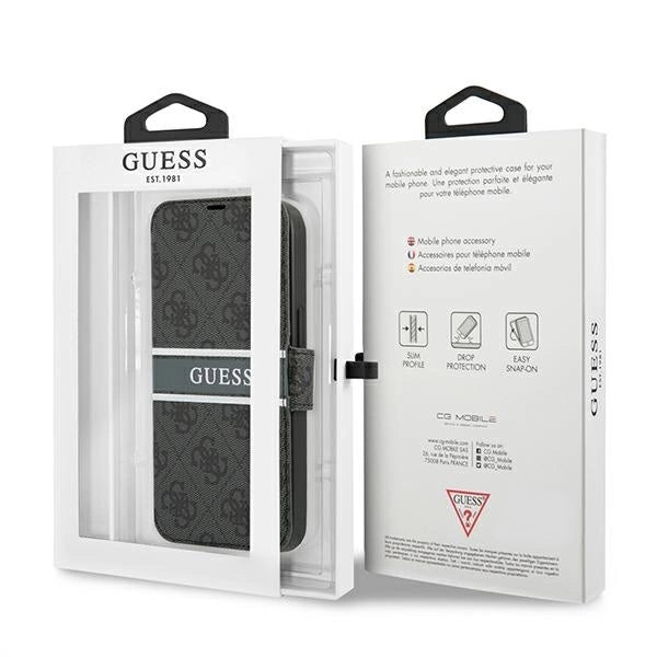 Guess GUBKP13S4GDGR iPhone 13 mini 5.4" grey/grey book 4G Stripe_6