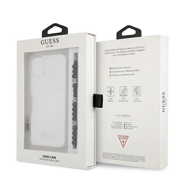 Guess GUHCP13MKPSBK iPhone 13 6.1" Transparent hardcase Black Pearl_7