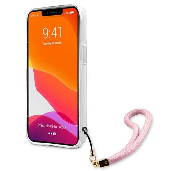 Guess GUHCP13SKCABPI iPhone 13 mini 5.4" pink/pink hardcase Camo Strap Collection_4