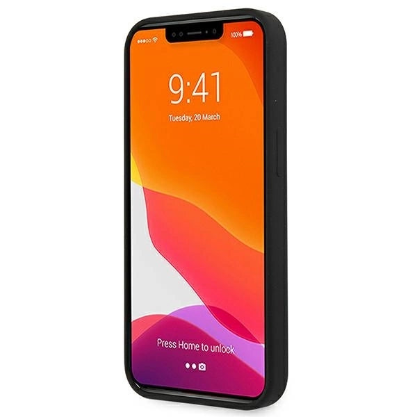 Guess GUHCP13SLS4GGBK iPhone 13 mini 5.4" black/black hard case Silicone 4G Logo_4