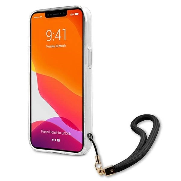 Guess GUHCP13XKCABBK iPhone 13 Pro Max 6.7" black/black hardcase Camo Strap Collection_4