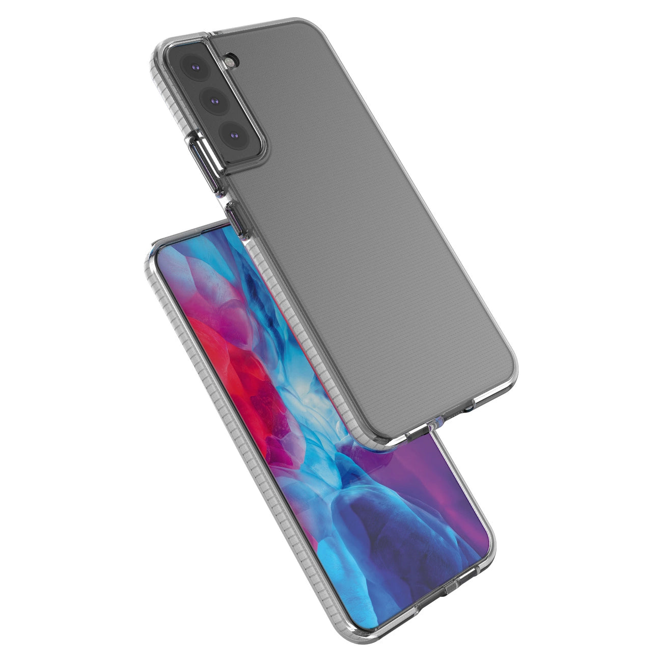Spring Case cover gel case with colored frame for Samsung Galaxy S22+ (S22 Plus) black_3