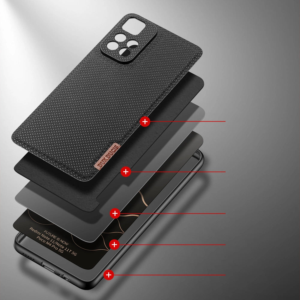 Dux Ducis Fino case cover covered with nylon material Poco M4 Pro 5G black_2