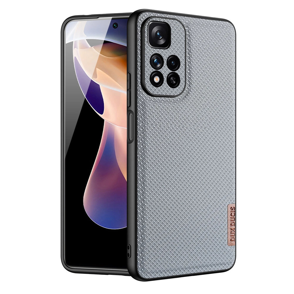 Dux Ducis Fino case nylon covered cover Xiaomi Redmi Note 11 Pro+ 5G (China) / 11 Pro 5G (China) / Mi11i HyperCharge / Poco X4 NFC 5G blue_0